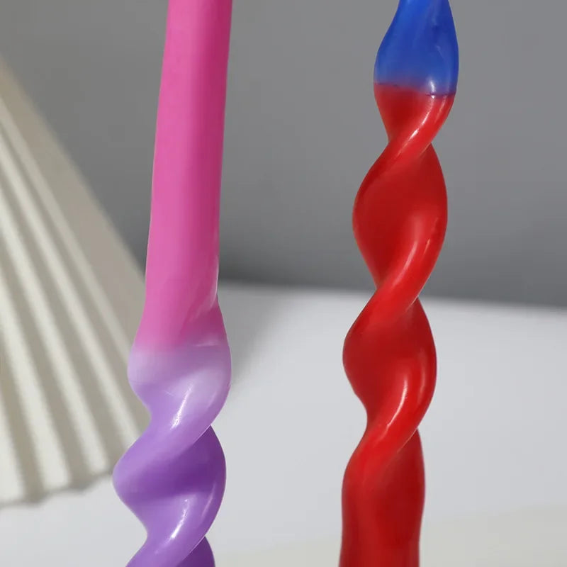 Twisted Two Tone Candles