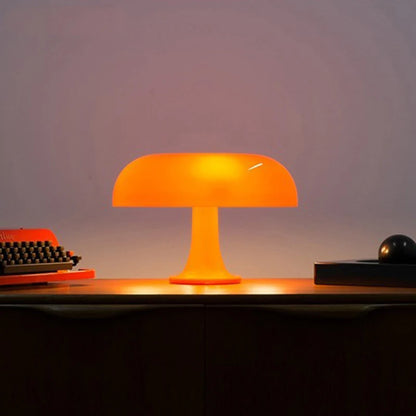 Orange Mushroom Modern Table Lamp