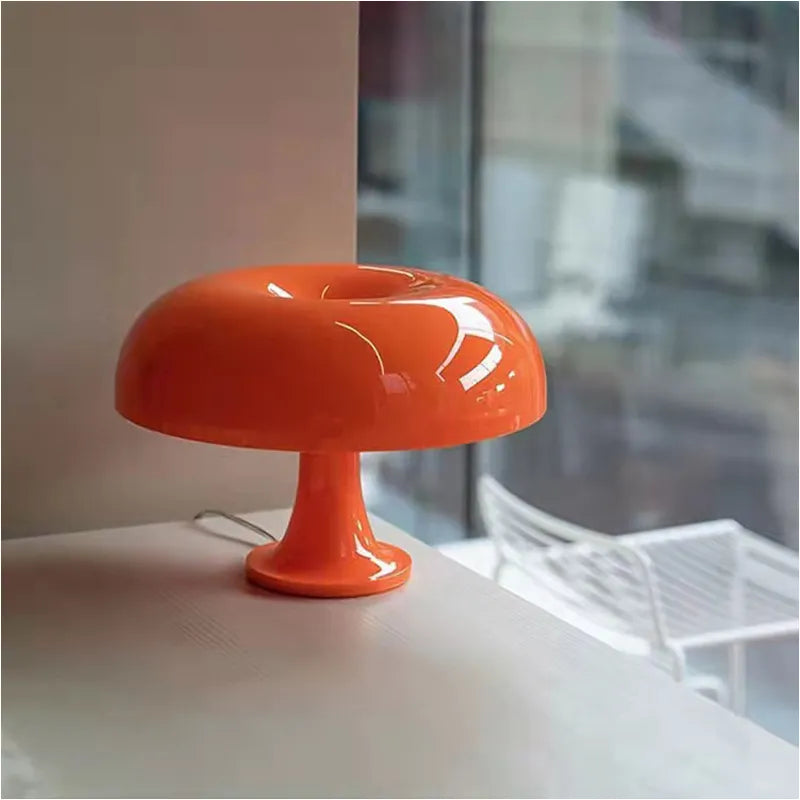 Orange Mushroom Modern Table Lamp