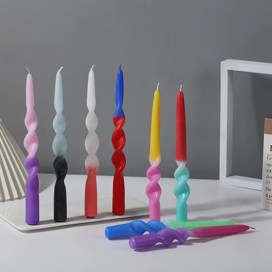 Twisted Two Tone Candles