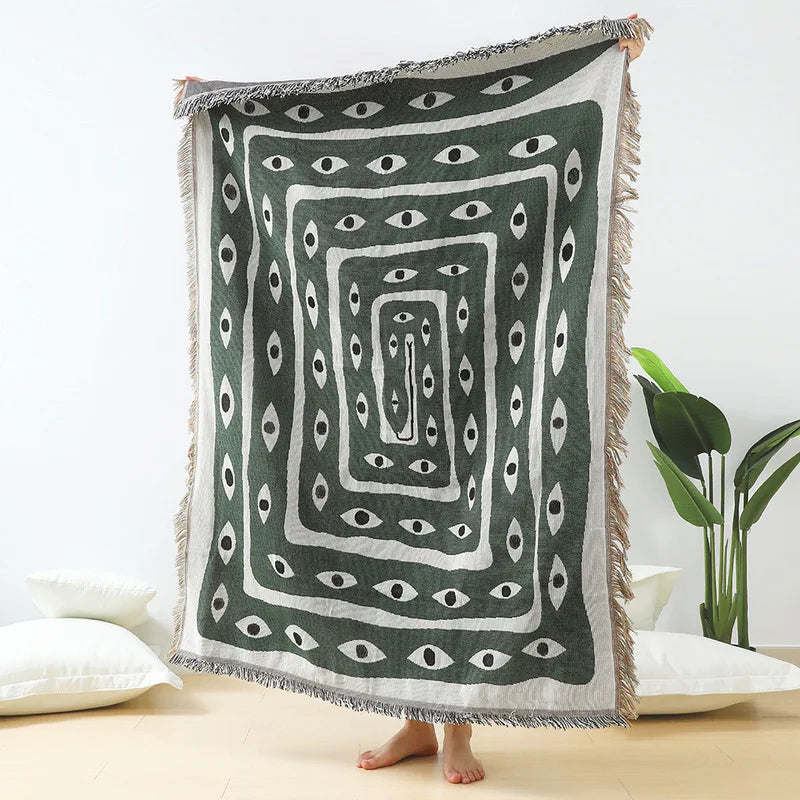 Snake Eyes Throw Blanket