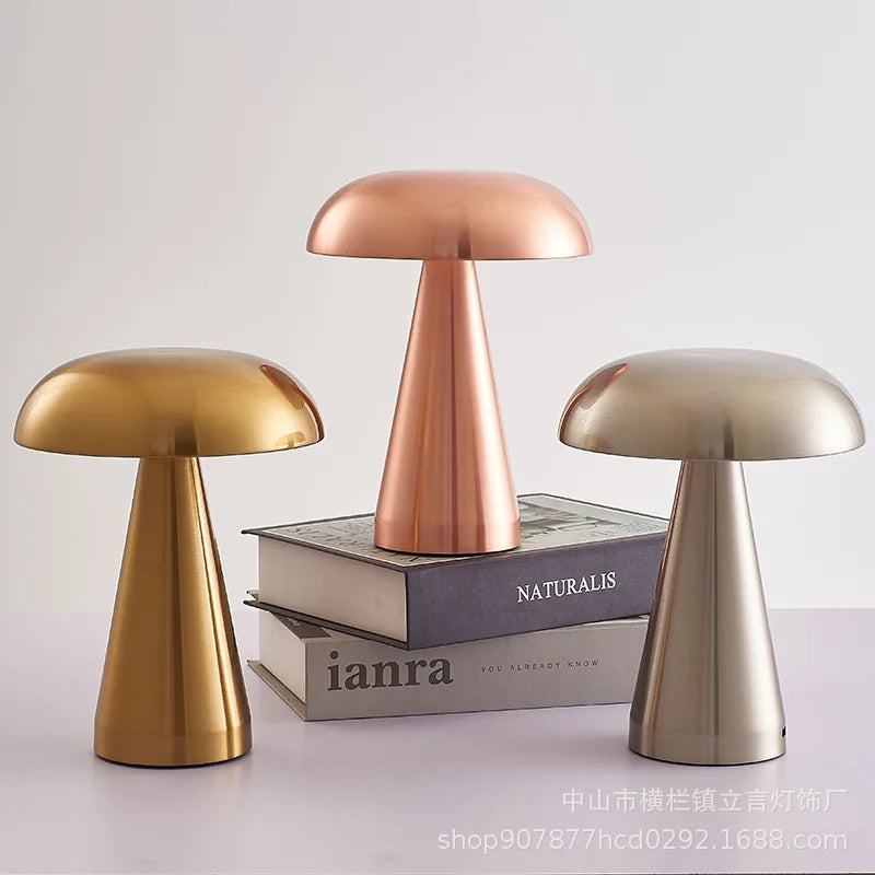 Portable Metallic Table Lamp