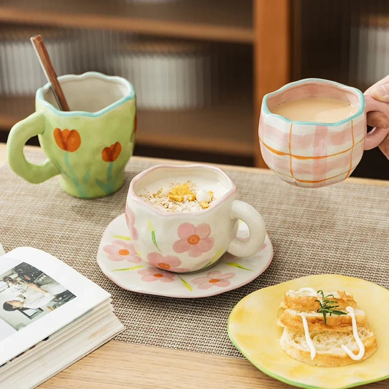 Irregular Hand Painted Mug