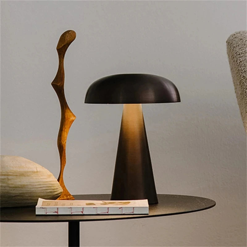 Portable Metallic Table Lamp