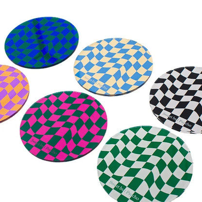 Retro Checkerboard Coasters