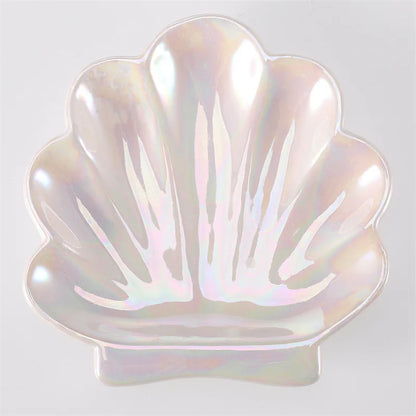 Iridescent Ceramic Shell Tray