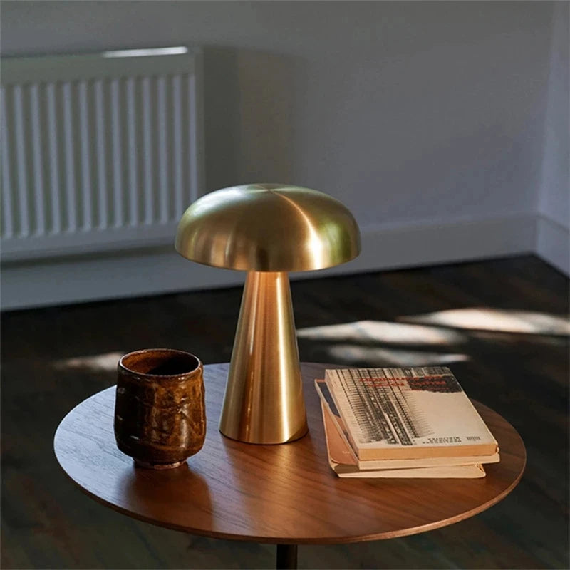 Portable Metallic Table Lamp