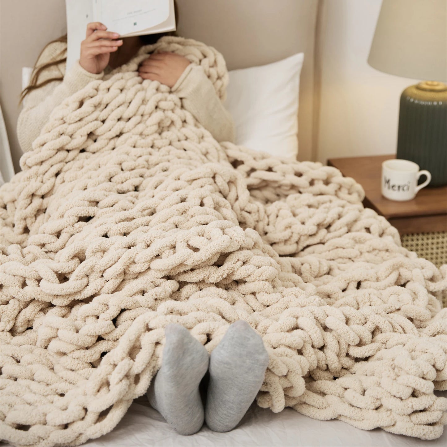 Cozy Chunky Knit Throw