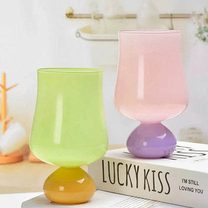 Handmade Pastel Macaron Drinking Glasses