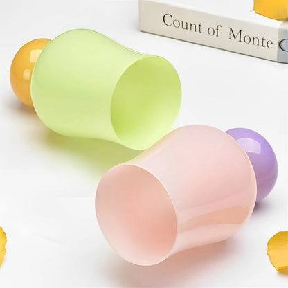 Handmade Pastel Macaron Drinking Glasses